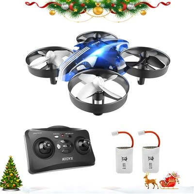 Mini Drone para Crianças e Iniciantes Azul